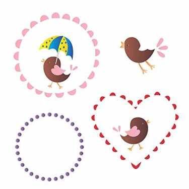 Imagem de Stencil de Plástico para Pintura OPA 14 x 14 cm - 1379 Passarinho