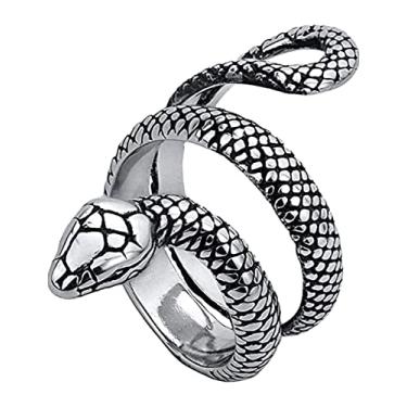 Imagem de Anel aço inox Cobra Snake Serpente Wicca 30