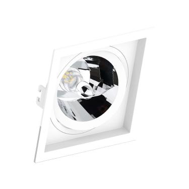 Imagem de Spot Embutido Recuado Quadrado P/1 Ar111 Abs Branco - Save Energy Light Engine