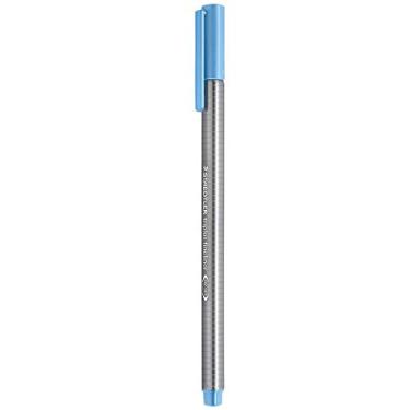 Imagem de Caneta Ponta Extra Fina 0.3mm, Staedtler, Fineliner Triplus, 334-32, Azul Azur