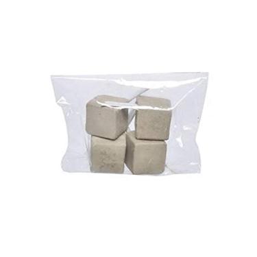 Imagem de Bloco Pombo Branco Pássaros Argila - Tamanho M