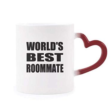 Imagem de World's Best Roommate Caneca sensível ao calor temporada de formatura copo de grés que muda de cor vermelha