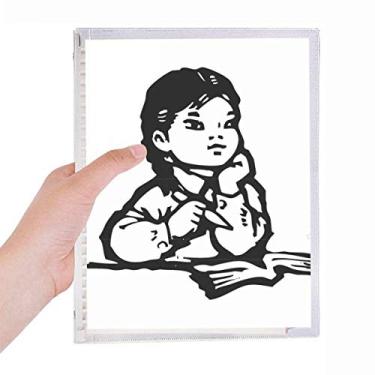 Imagem de Caderno patriotismo de mesa para meninas, caderno, folhas soltas, diário recarregável, papelaria