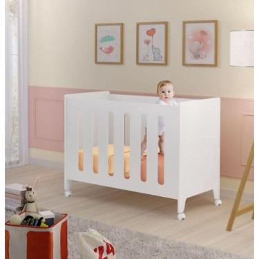 Imagem de Berço Moises Encanto Cercado Para Bebe Grade Regulável Mdf