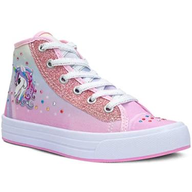 Imagem de Tênis Infantil Cano Alto Nº 23 Ao 34 Botinha Unicórnio 11.81 (Rosa, BR, Criança de 1 a 3 anos, Numérico, 25)