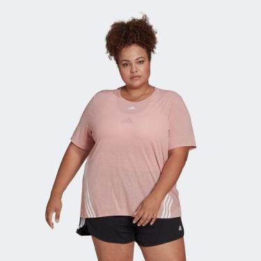 Imagem de Camiseta Adidas Water Icon 3 Listras Plus Size Feminina
