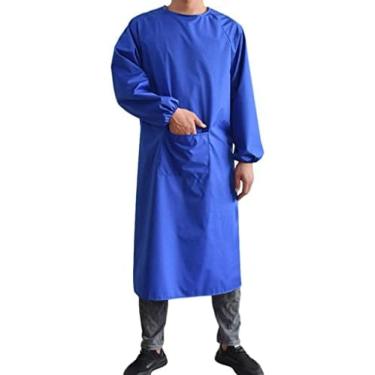 Imagem de Avental À Prova D'água Adulto Resistente À Água E Óleo Avental De Manga Longa, Cozinha Doméstica, Açougue, Avental De Trabalho Em Fábrica De Processamento De Alimentos,A14,120x120cm,Constructive23