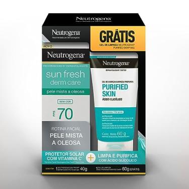 Imagem de Promopack Compre NEUTROGENA SUN FRESH® Derm Care FPS 70 SEM COR e ganhe Gel de Limpeza NEUTROGENA PURIFIED SKIN® 60g