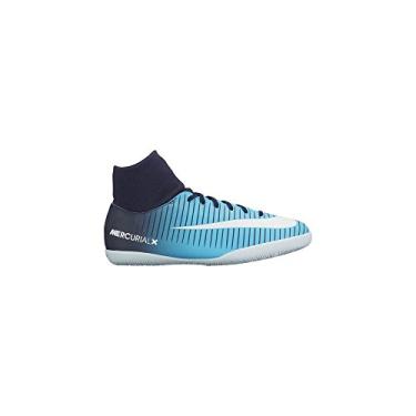 Imagem de NIKE MercurialX Victory 6 DF Indoor Cleat (3.5 M US) - Azul - Mulheres - Casuais - Chuteira de Futebol Indoor - Sapato - 903599-404 - Athletic Shoe - Laces - Moderado - Sintético - Caminhada