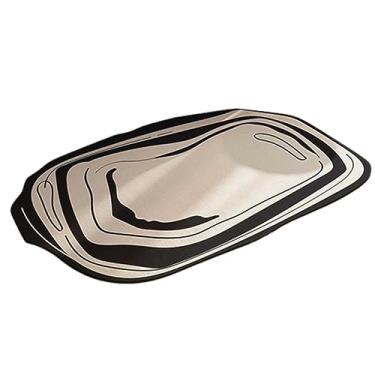 Imagem de JUSHZ Tapete de banho tapete de banheiro de secagem rápida tapetes de banho para banheiro antiderrapante lavável super absorvente tapete de banho moderno minimalista absorção de água sujo (50 x 80 cm,