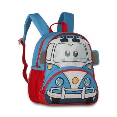 Imagem de Mochila de Costas 32cm Infantil Carro e Bombeiro Clio CP24000D