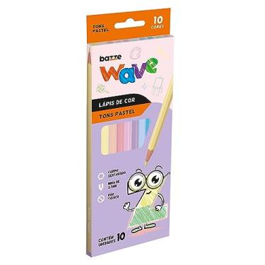 Imagem de Lapis Cor Bazze Wave Pastel 10 Cores