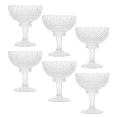 Imagem de Conjunto 6 Taças de Cristal de Chumbo para Sobremesa Lys 260ml - Wolff