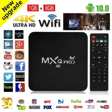 Imagem de MXQ Pro Smart TV Box  Versão Global  Android  Dual WiFi  1GB de RAM  8GB ROM  3D  Youtube Media