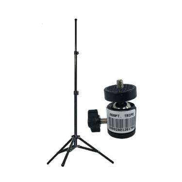 Imagem de Kit Tripé Suporte Trp-100 Aço Adaptador Rosca 3/8 Bolsa Utilizado Medidor Stress Térmico Tgd-100/200/300/400 Instrutherm