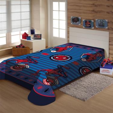 Imagem de Manta Microfibra Soft Spider Man Rescue Fun Solteiro Jolitex