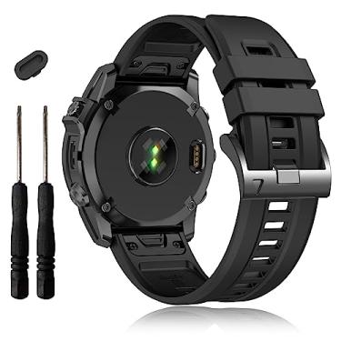Imagem de EZMVZKU Pulseiras de 26 mm Easyfit para Garmin Fenix 8 AMOLED 51 mm/7X/7X Pro Sapphire Solar Watchands de substituição para Fenix 6X/6X Pro/5X/5X Plus/Enduro 3/2/epix Pro/Descent Mk3i/Tactix 8 AMOLED