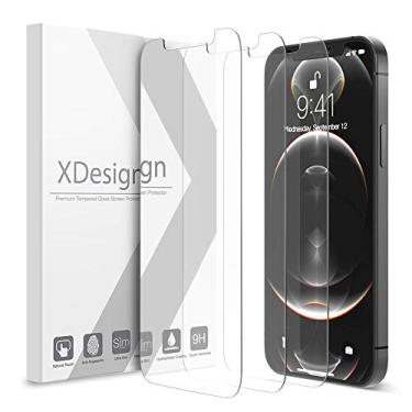 Imagem de XDesign Pacote com 3 películas protetoras de tela para iPhone 12 Mini 5,4 polegadas, compatível com iPhone 12 Mini película de vidro temperado com clareza HD/toque preciso/absorção de impacto (2020)