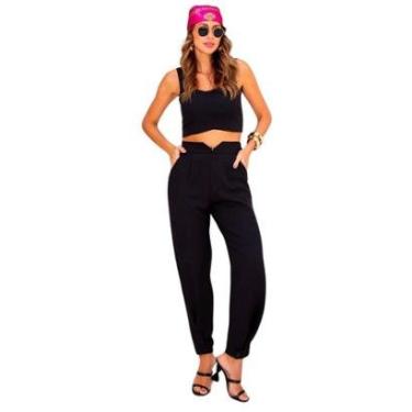 Imagem de CONJUNTO ALFAIATARIA TOP E CALÇA PREMIUM ELEGANTE-Feminino
