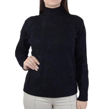 Imagem de Blusa Feminina Facinelli By Mooncity Tricot Preta - 650951-Feminino