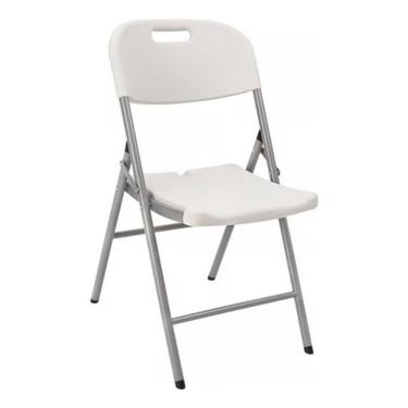 Imagem de Cadeira Dobrável Aço E Plástico 83x46x57cm Até 150kg - Forte