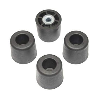 Imagem de 4 Bumpers de pés de borracha redondos extra grandes #2-1" A x 1,10" L – Feito nos EUA – Resistente – Sem marcação para móveis, mesas, cadeiras, mesas, bancos, sofás, outros itens grandes.