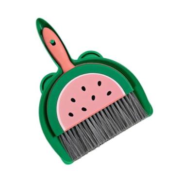 Imagem de Fancyes Mini conjunto de vassoura e pá de lixo para crianças, conjunto de ajudante de limpeza para crianças, idade pré-escolar, 3-6 anos de idade, cozinha, melancia