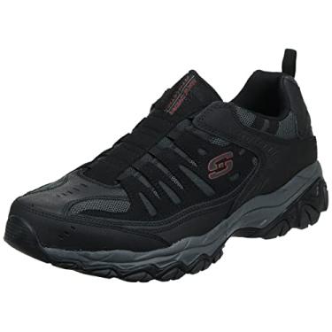 Imagem de Skechers Tênis masculino Afterburn M fit Wonted, Preto/Carvão, 9.5 X-Wide