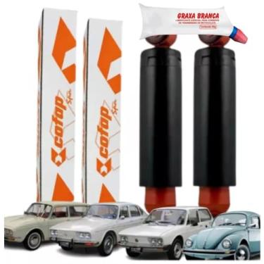 Imagem de Combo Par Amortecedor Traseiro Brasilia Fusca Variant e Tl 1970 a 1991 Original Cofap e Graxa
