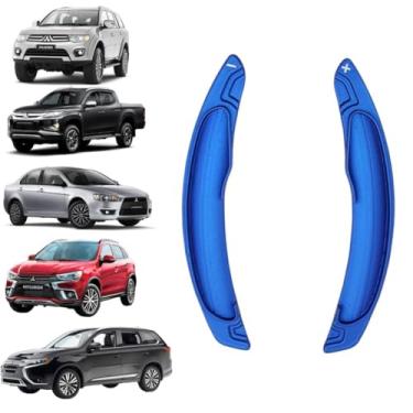 Imagem de Extensor de Pedal Paddle Shift para Volante Mitsubishi Asx Lancer Outlander Gt Pajero L200 triton (AZUL)