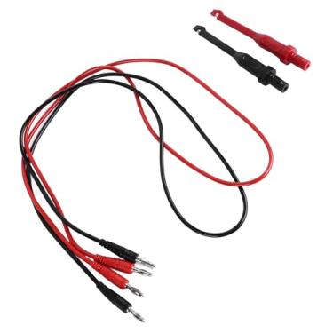 Imagem de Linha de Teste de Plugue de Banana 4mm Dupla Banana Plug Teste Leva Cabo de Fio de Flexível Cabo de Elétrico 1m 10a