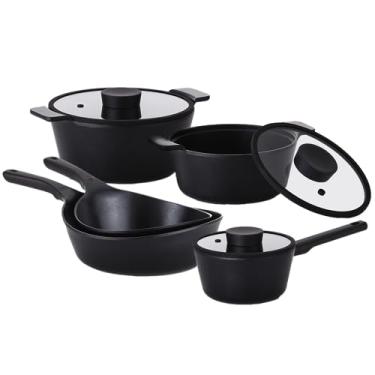 Imagem de Jogo de Panelas Neoflam Antiaderente Vulkan 5 Pç Preto