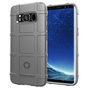 Imagem de Capa para Samsung Galaxy S8, proteção robusta, material TPU de fibra de carbono, macio, antiderrapante, macio, anti-impressão digital, capa totalmente protetora para Samsung Galaxy S8