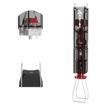 Imagem de ATTACK SHARK Extrator de interruptor KS01 2 em 1 para teclado mecânico, extrator de aço inoxidável 304, ferramenta faça você mesmo, remova facilmente o teclado de substituição para jogos (cinza