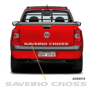 Imagem de Adesivo Faixa Tampa Traseira Saveiro Cross 2011/2013 Prata - Resitank