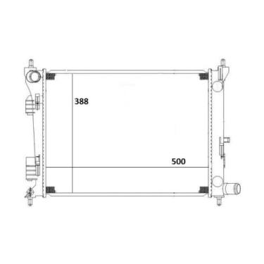 Imagem de Radiador Hb20 S 2013 a 2024 Magneti Marelli RMM1129HY