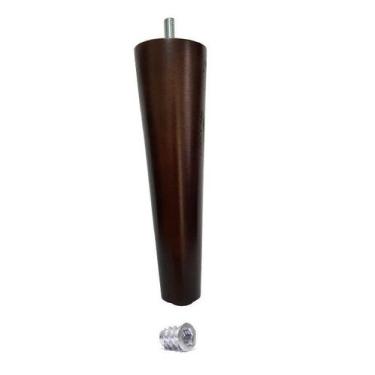 Imagem de 1 Pe Palito 10cm Marrom + Bucha Americana Para Moveis - Jthome, Imbuia