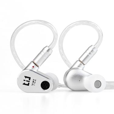 Imagem de EZ EAR TRI Draco — Gabinete aberto com 2 fones de ouvido DD HiFi IEM intra-auriculares com fio HiFi com diafragma LCP de terceira geração de 8 mm, fones de ouvido dinâmicos para jogos para cantores e