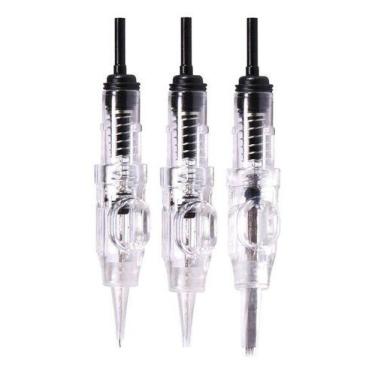 Imagem de Kit 10 Agulhas Dermógrafo Easy Click De 0.25mm - oem, 3 Pontas - Redon