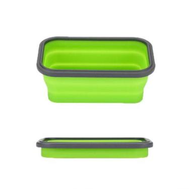 Imagem de 2 Marmita De Silicone Dobrável Retrátil Com Talher Portátil - OEM,  La