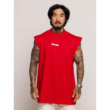 Imagem de Regata Oversized Rubber - thpe store, Vermelho, GG