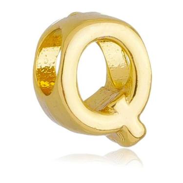 Imagem de Berloque Letra Q Separador Banhado a Ouro 18k - Work Semijoias