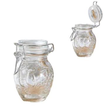 Imagem de Kit 10 Potes Hermeticos em Vidro 100ml com Tampa - New Goods