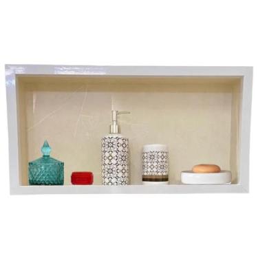 Imagem de Nicho de Banheiro - Porcelanato Polido Bege - Creme 60x30x10 cm - PHZ