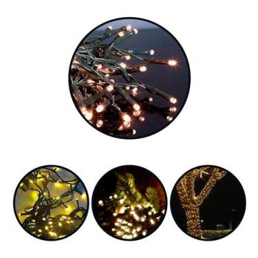 Imagem de Pisca pisca natal 100 lampadas 4,15m branco quente 127v - WINCY