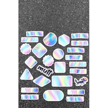 Imagem de Cartela Adesiva Vinil Holo Love Planner Decoração Papelaria - Mutt com