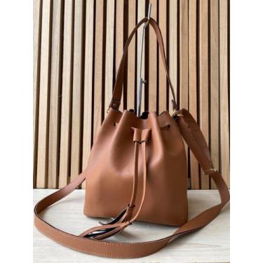 Imagem de Bolsa feminina saco acompanha 2 alça - SLEEP SHOES, Caramelo, 250g