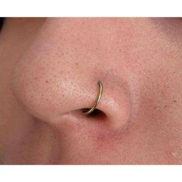 Imagem de Piercing Argola D ring Titânio G23 8mm - RaraSteel Piercing, Dourado