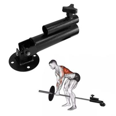 Imagem de Suporte de Chão para Remada Cavalinho Articulado 2 em 1 p/ Barra Olímp