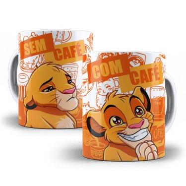 Imagem de Caneca Simba O Rei Leão Com Café Sem Café Personalizada - Tio da Canec